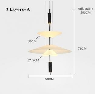 White Luxury Postmodern Lustre Design Chandelier - Querencian