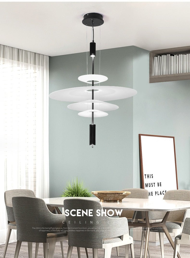 White Luxury Postmodern Lustre Design Chandelier - Querencian
