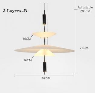 White Luxury Postmodern Lustre Design Chandelier - Querencian