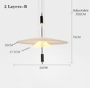 White Luxury Postmodern Lustre Design Chandelier - Querencian