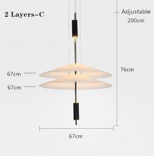 White Luxury Postmodern Lustre Design Chandelier - Querencian