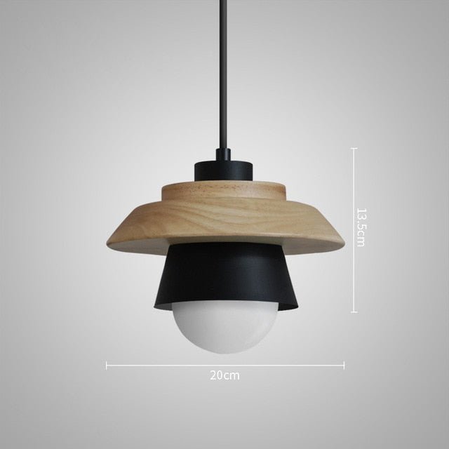 Wood Macaron Colorful Pendant Lights - Querencian