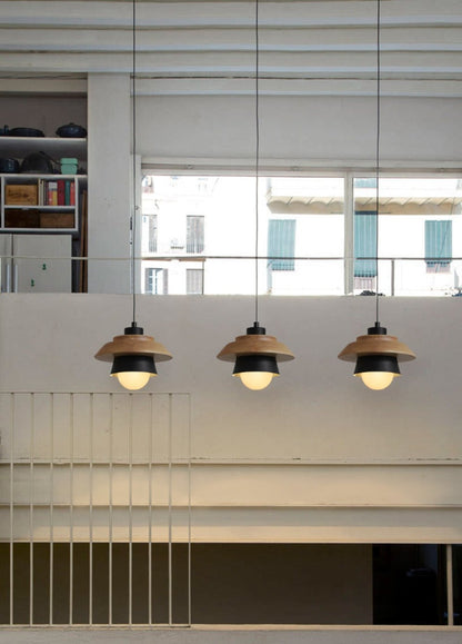 Wood Macaron Colorful Pendant Lights - Querencian