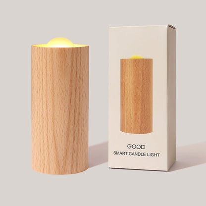 Wooden Air blowing induction candle night lamp - Querencian