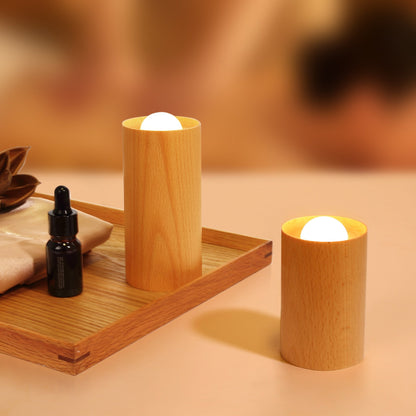 Wooden Air blowing induction candle night lamp - Querencian