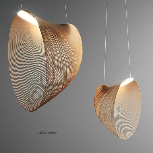 Wooden LED Designer Art Lustre Pendant Lights - Querencian